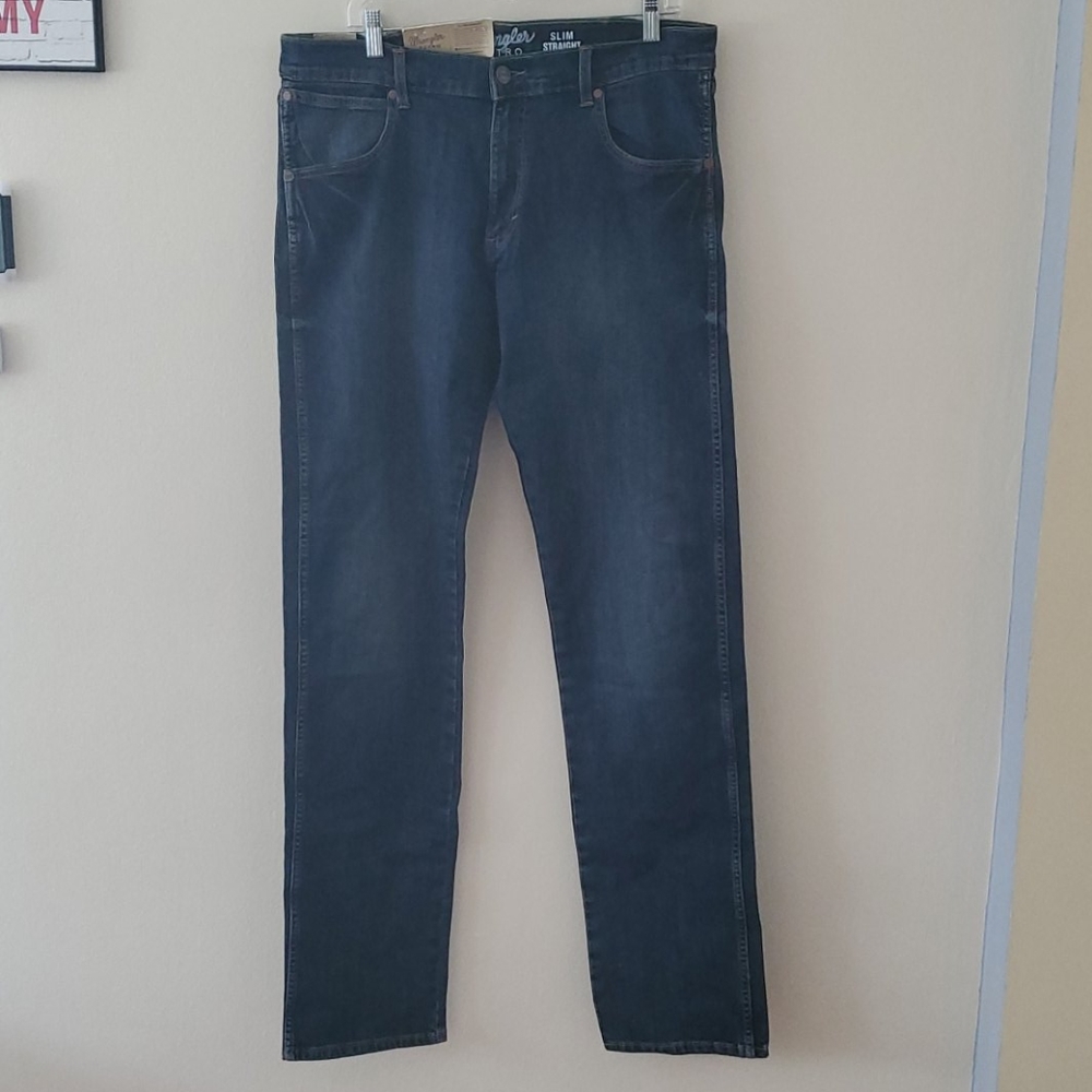 NWT Wrangler Retro Jeans Dark Blue Jeans 34×38 Men